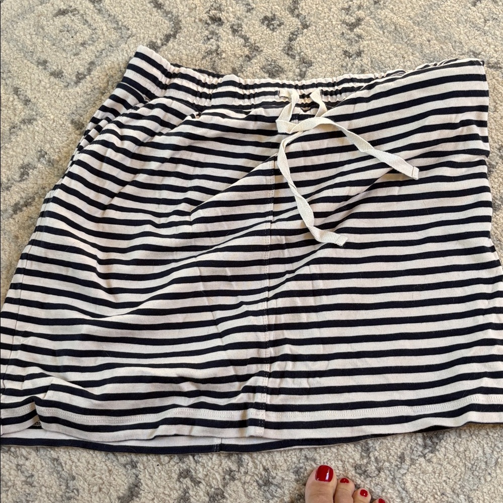 Striped navy and cream Skirt